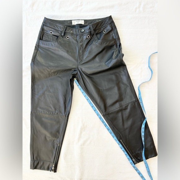 One Tea Spoon Brooklyn cropped Leather Boyfriend Pant - Picture 8 of 16
